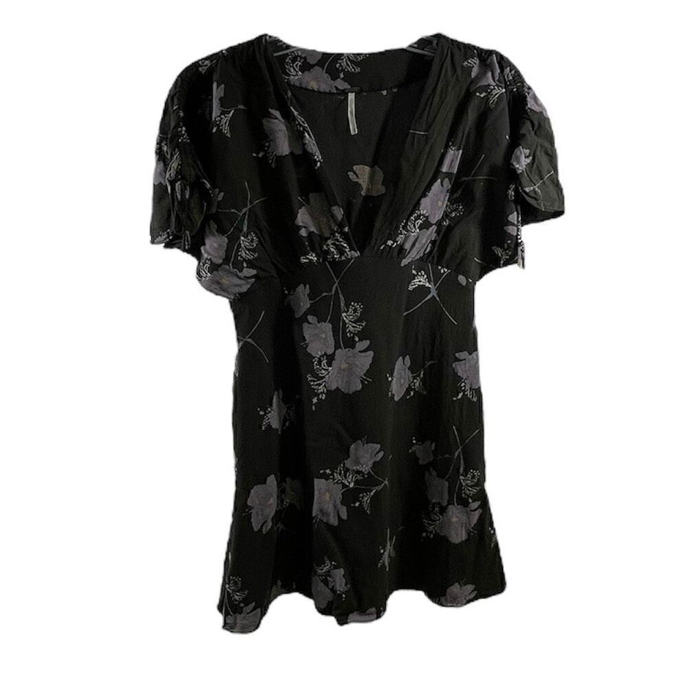 Free People Drapey Melanie Mini Dress in Night Size 2
